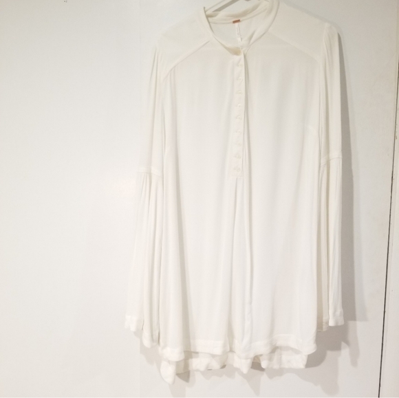 Free People easy girl tunic top dress white/cream. - Picture 3 of 8